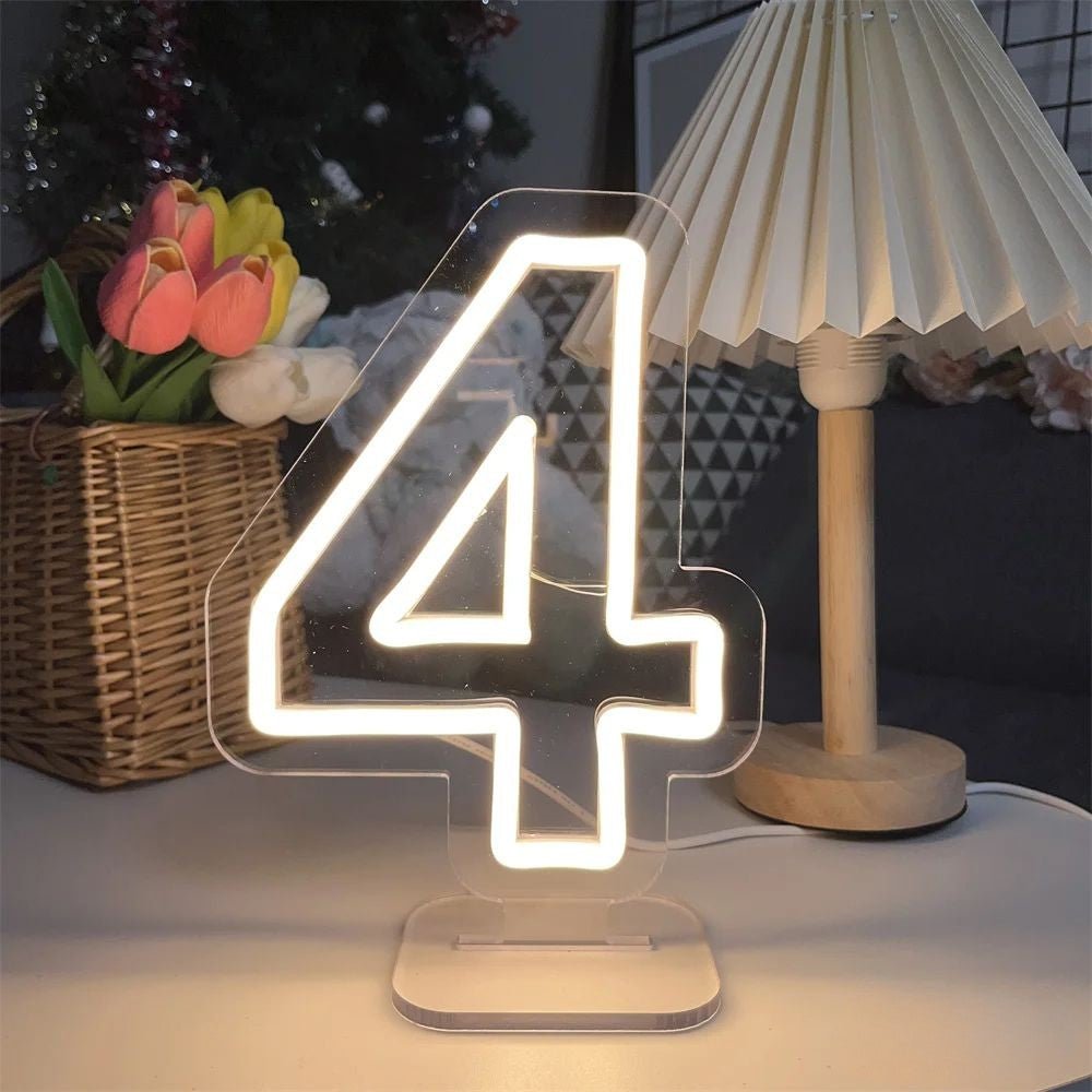"1 - 10 BIRTHDAY NUMBERS" NEON SIGN - Light Your Way