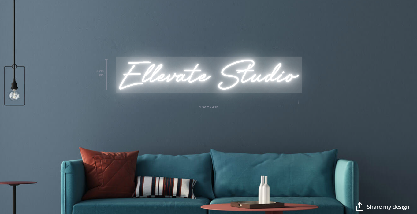 Ellevate Studio - Custom Neon Sign for Tpouch (RVB) - Light Your Way