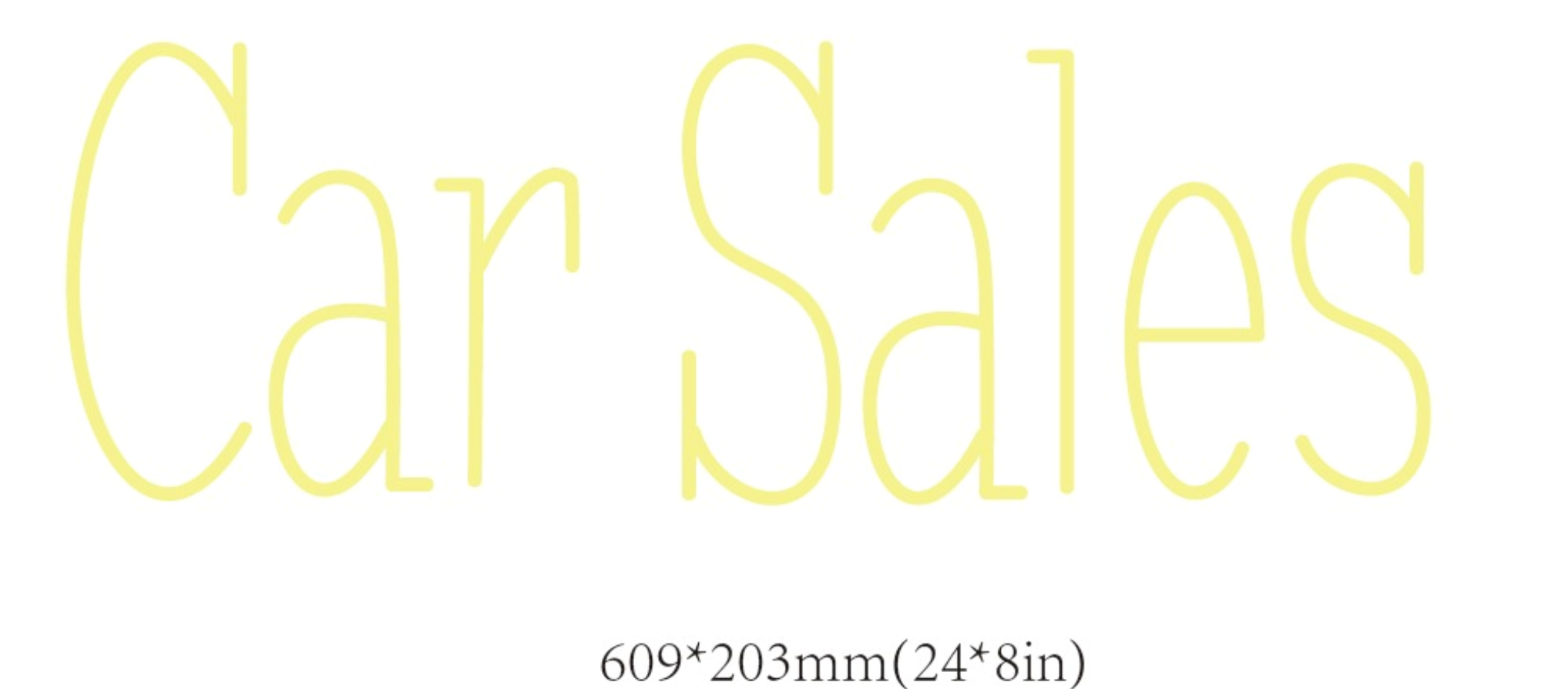 Car Sales Custom Neon Sign