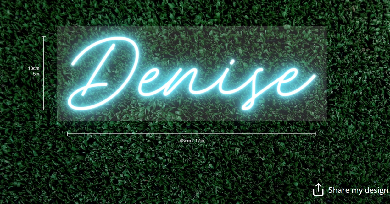 Denise and TJ Custom Neon Sign