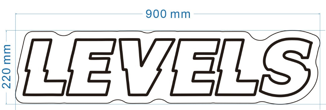 LEVELS Custom Neon Sign