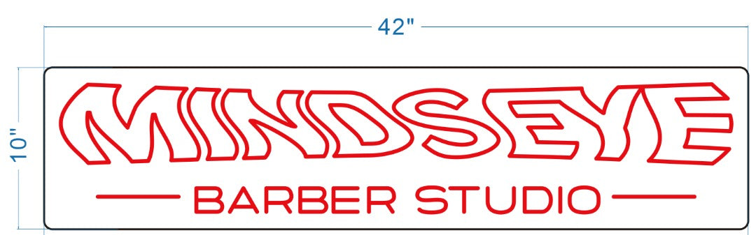 MINDSEYE - Barber Studio Custom Neon Sign