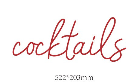 Social - music - eats - cocktails | Custom Neon Signs for Alex - Light Your Way