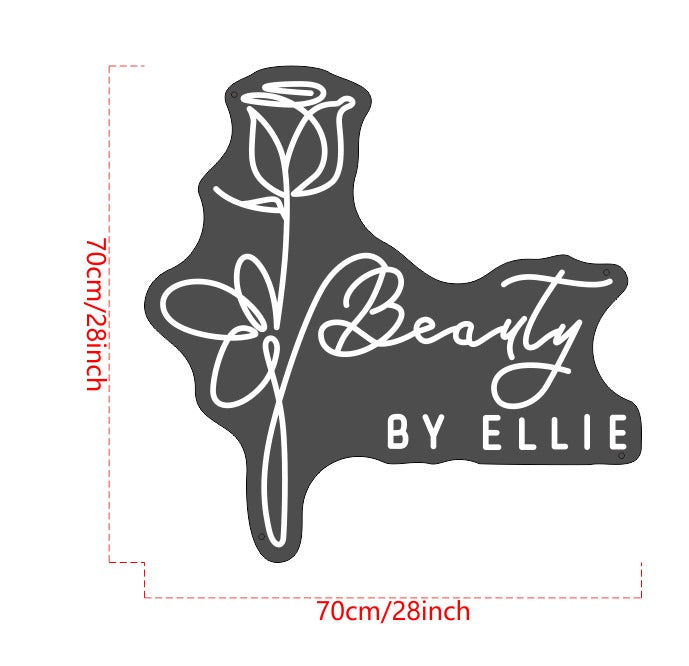 Beauty By Ellie Custom Neon Sign