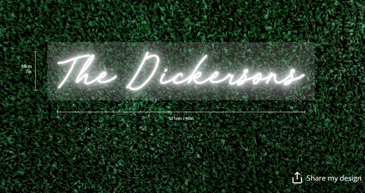 The Dickersons Custom Neon Sign
