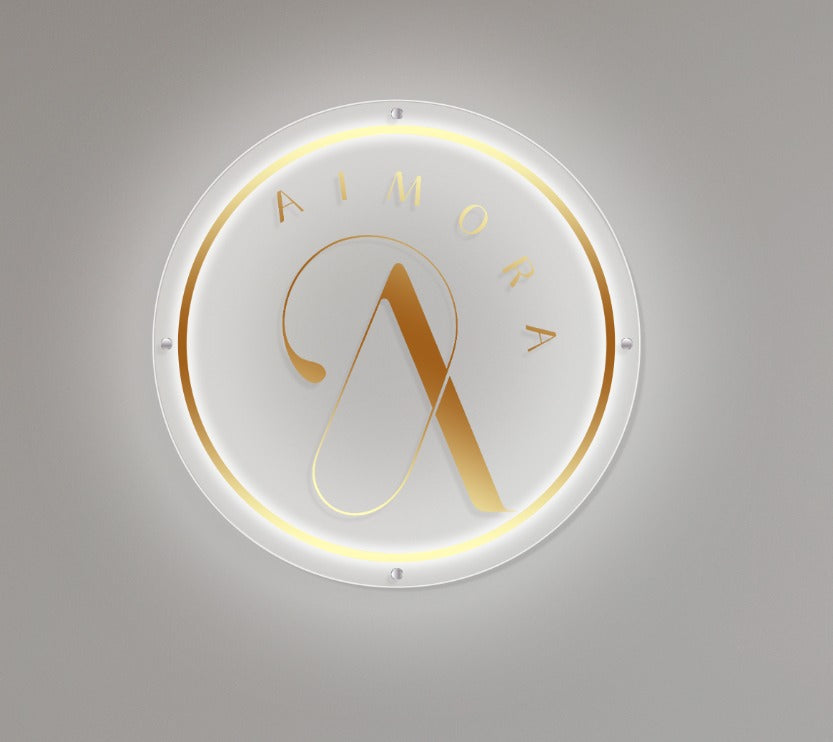 Aimora Custom Acrylic Backlit Sign (Design Option #2)