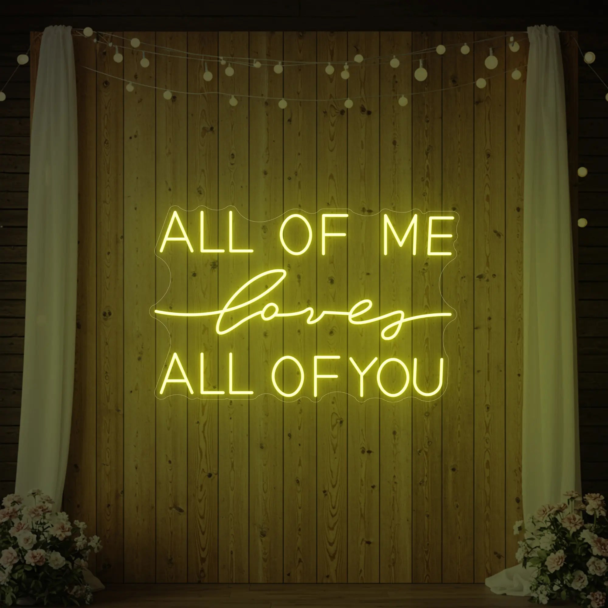 All Of Me Love All Of You Neon Sign