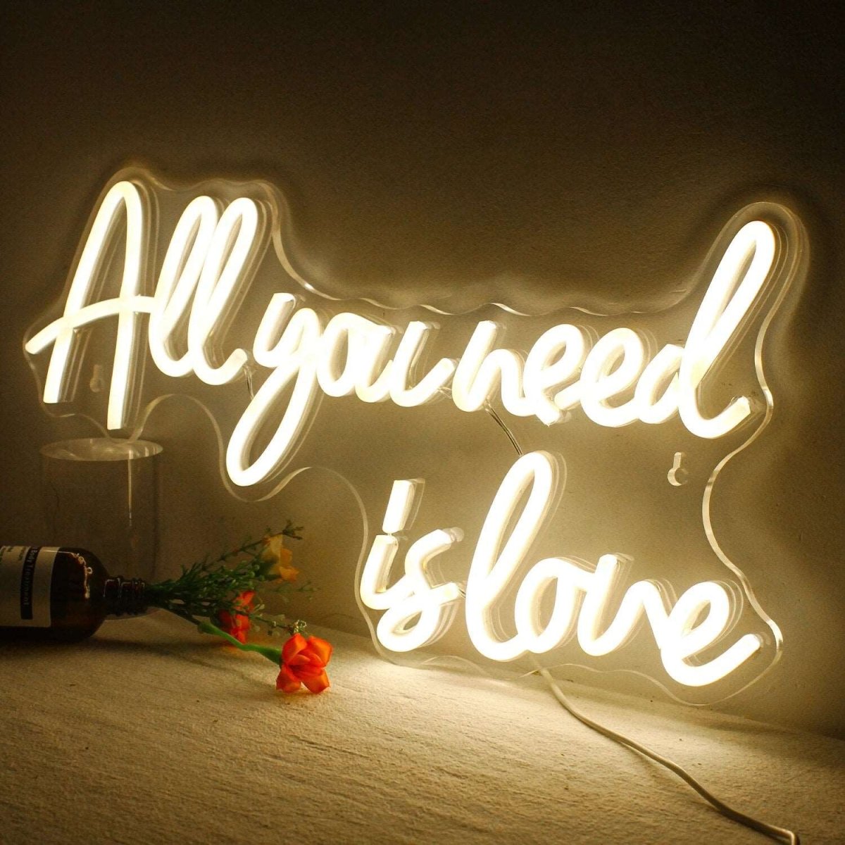 "ALL YOU NEED IS LOVE" NEON SIGN - Light Your Way