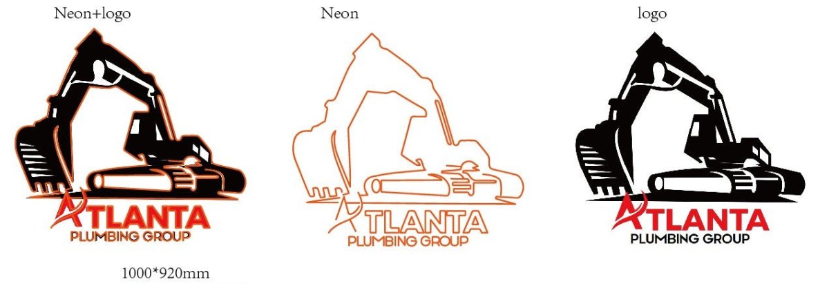 Atlanta Plumbing Group Logo Custom UV Printed Sign - Light Your Way