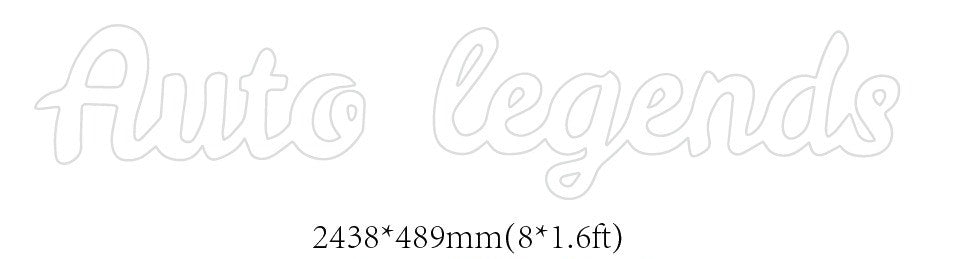 Auto Legends Custom Neon Sign (Design Option #2) - Light Your Way