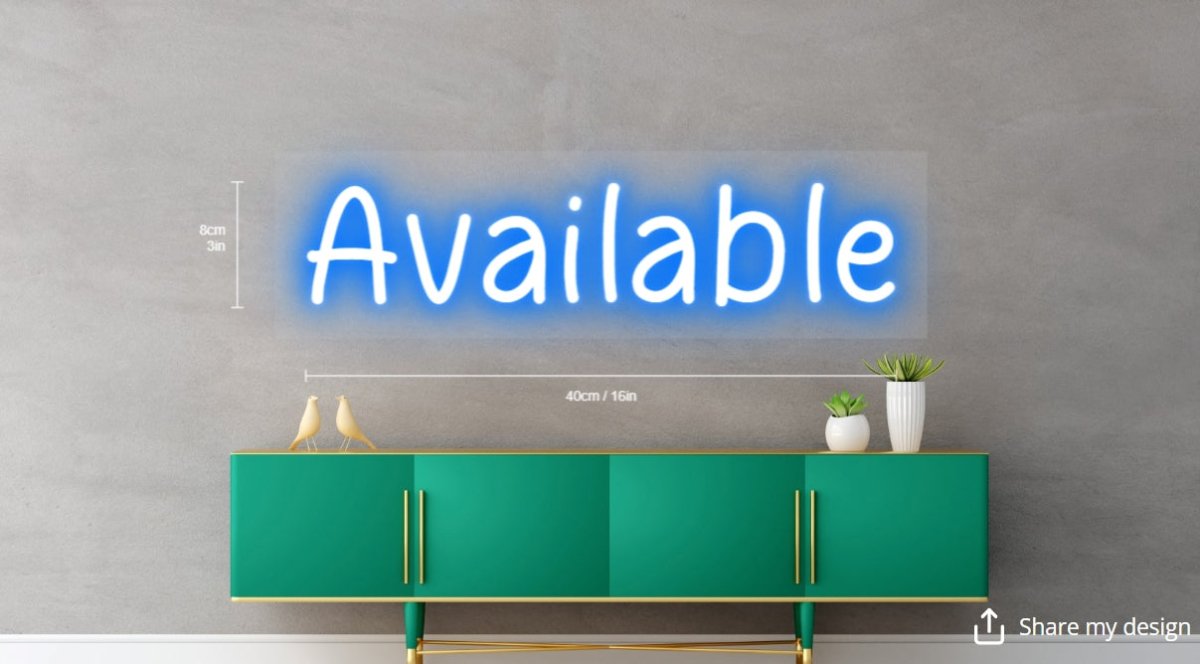 Available Custom Neon Sign - Light Your Way