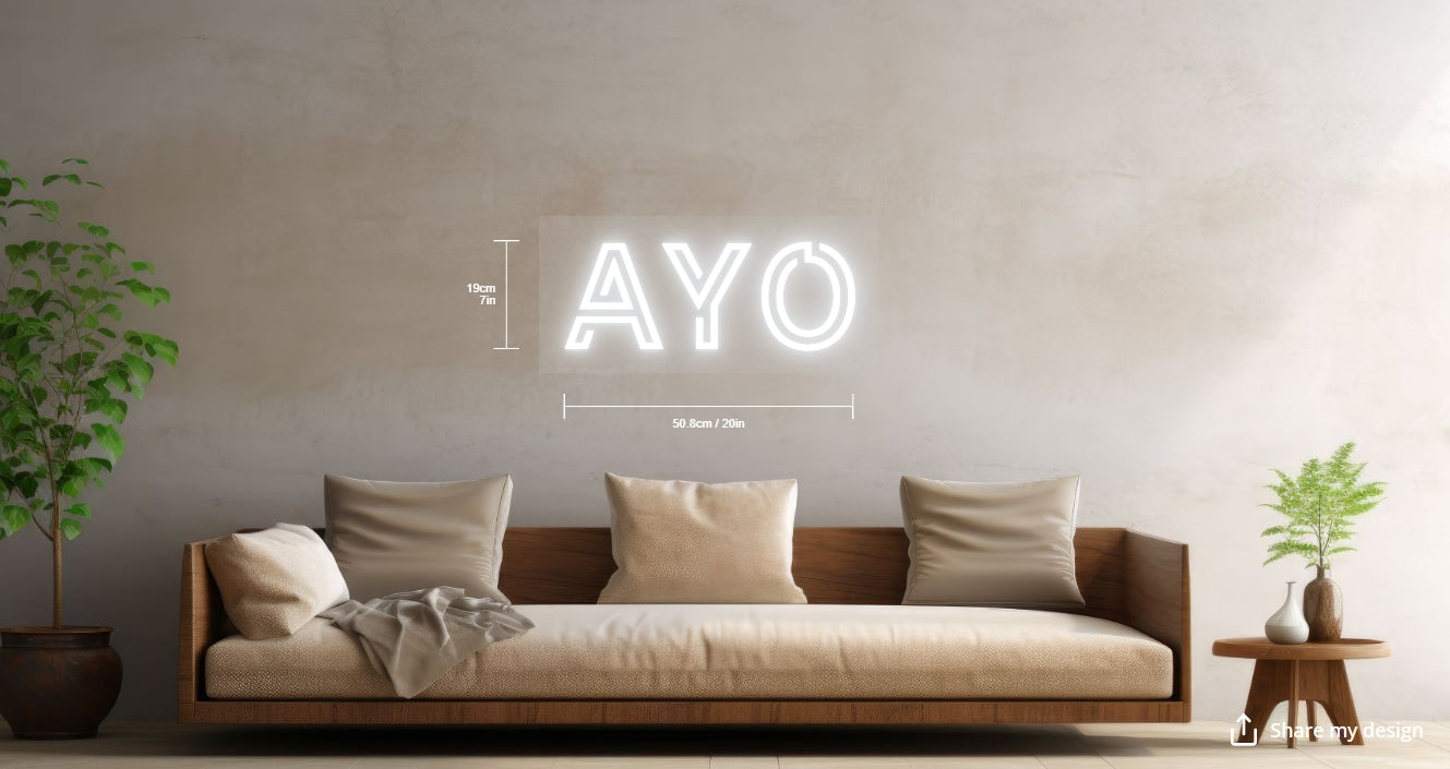 AYO Custom Neon Sign