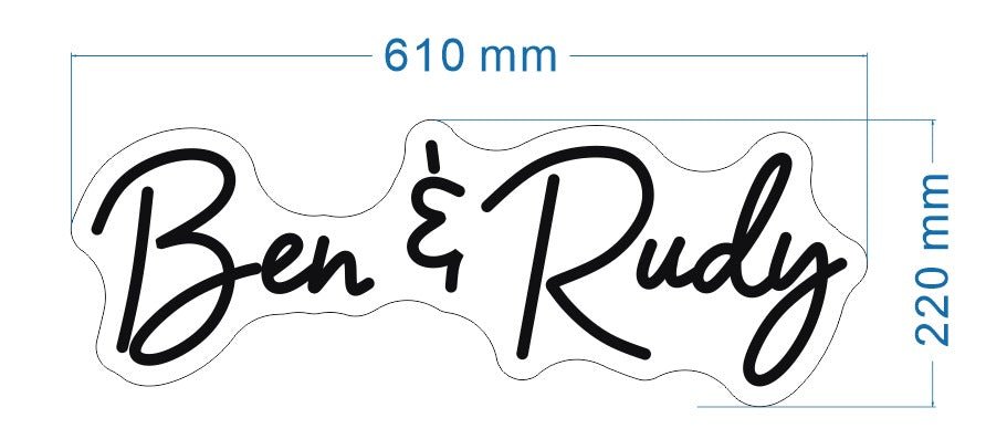 Ben & Rudy Custom Neon Sign - Light Your Way