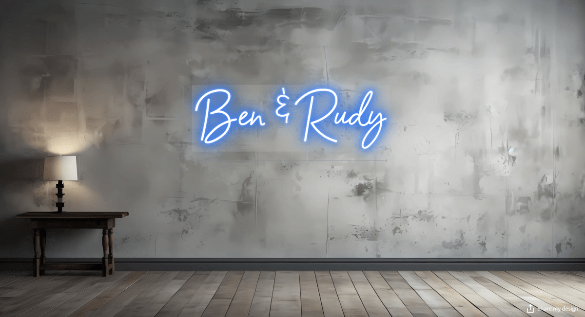 Ben & Rudy Custom Neon Sign - Light Your Way