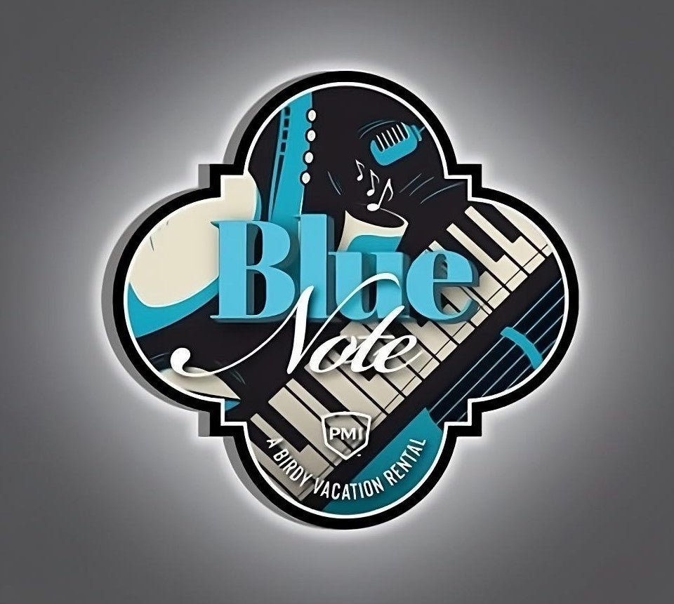 Blue Note Backlit Sign - Light Your Way