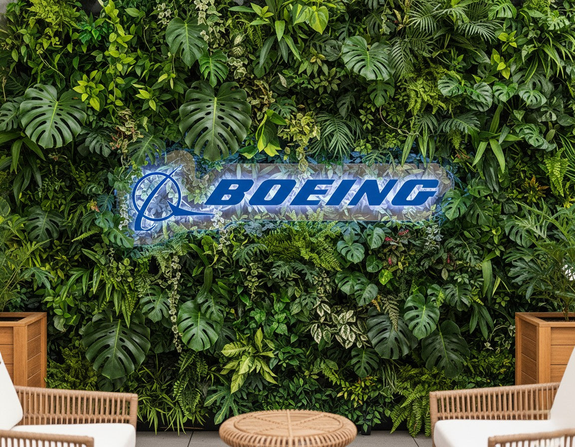 Boeing Logo Custom Acrylic Backlit Sign