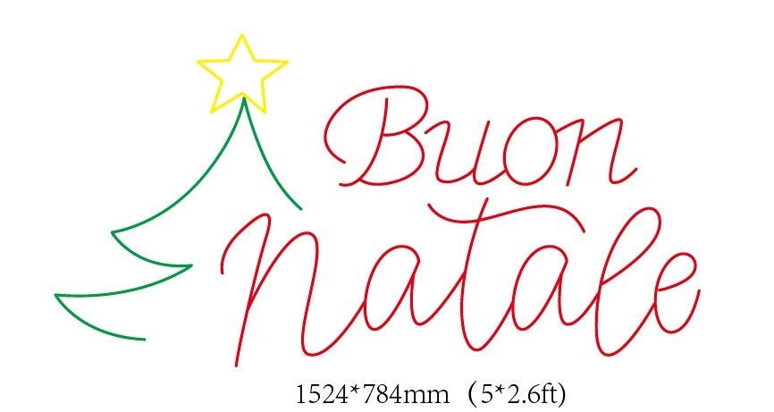 Buon Natale Custom Neon Sign (Option 1) - Light Your Way