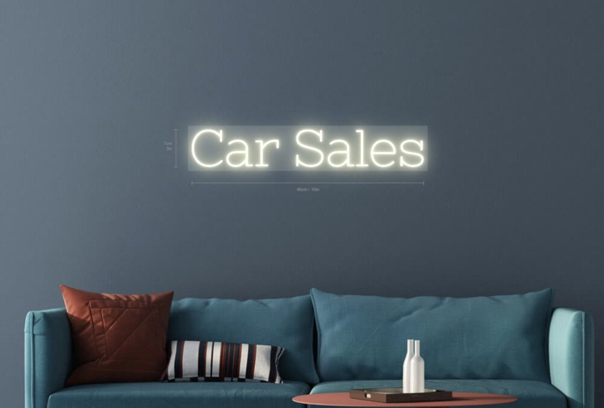 Car Sales Custom Neon Sign (Version #02) - Light Your Way