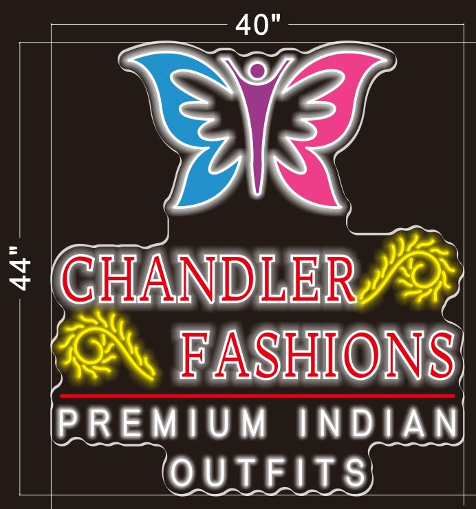 Chandler Fashions Custom Neon UV Printed Sign