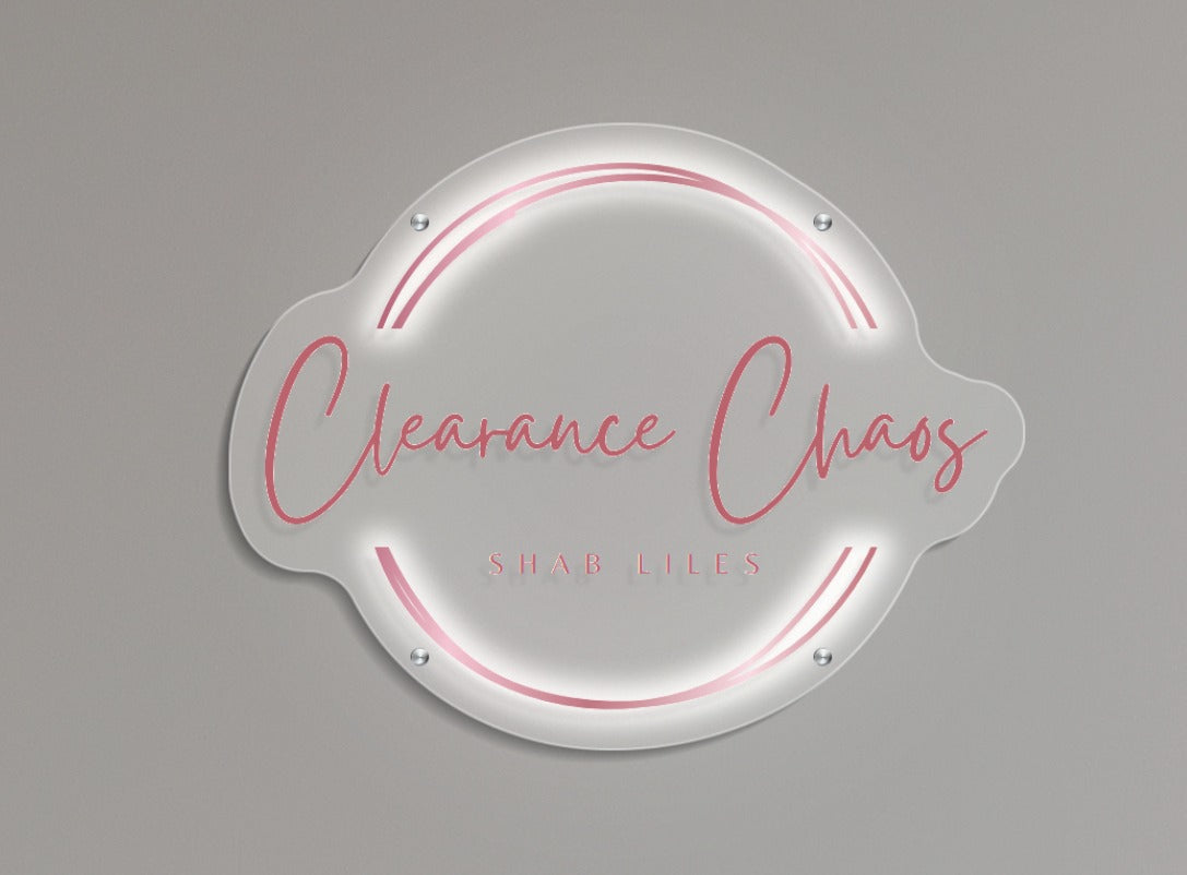 Clearance Chaos Custom Acrylic Backlit Sign (Design Option #2)