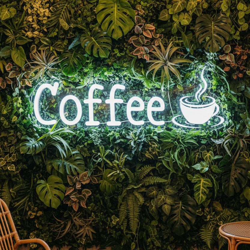 Coffee Custom UV Printed Neon Sign