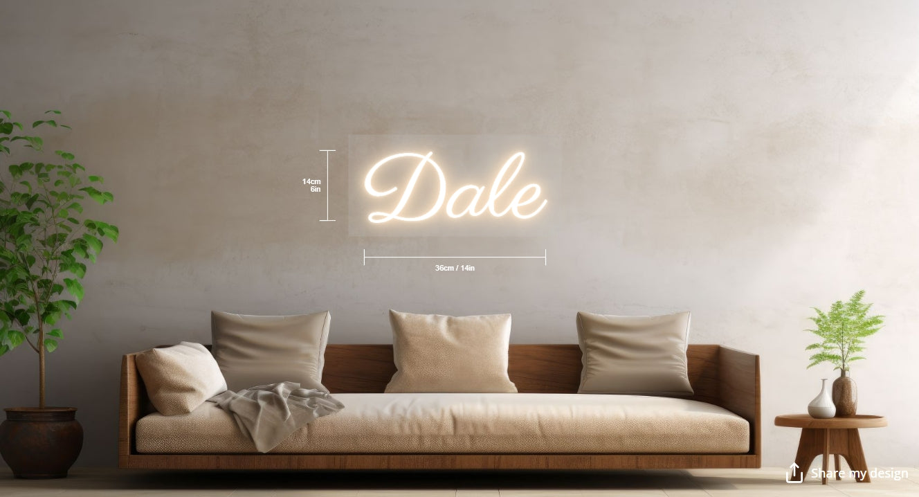 Dale Custom Neon Sign