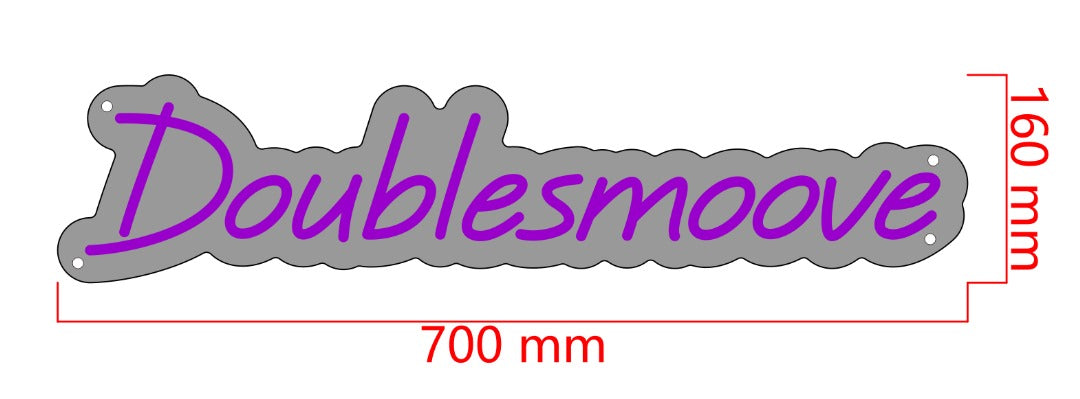 Doublesmoove Custom Neon Sign (RGB Neon Option)