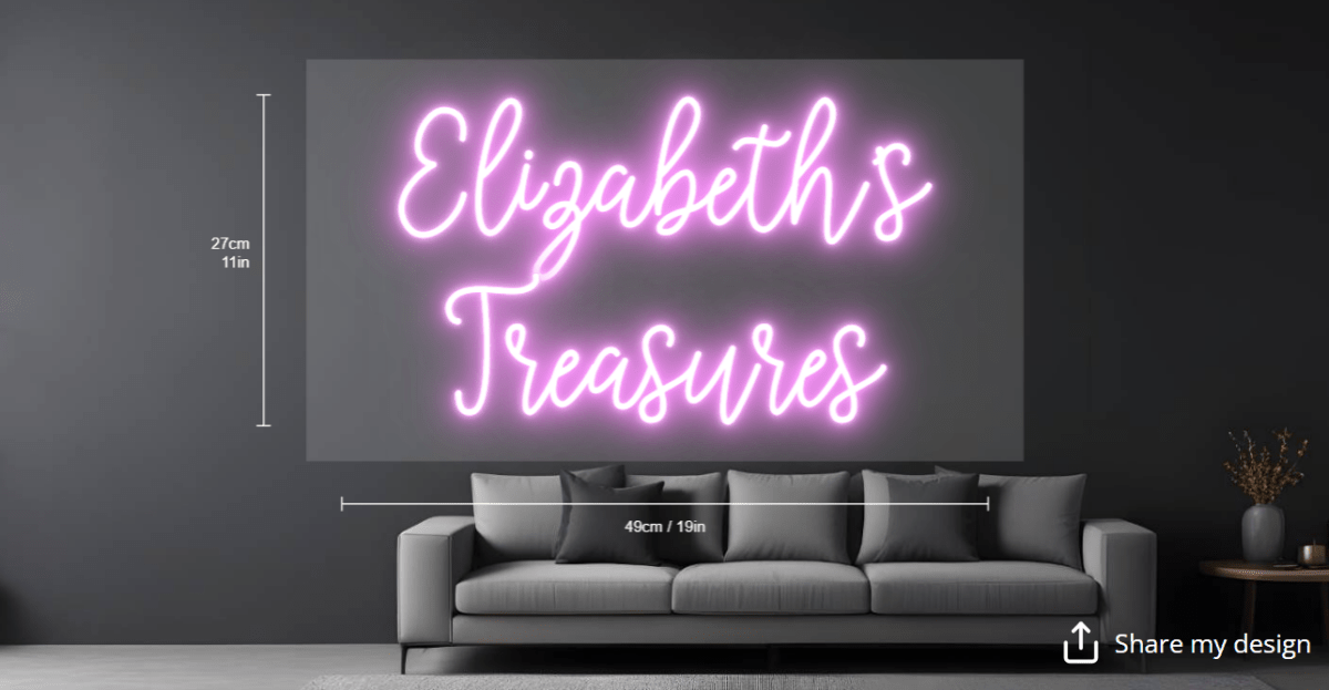 Elizabeth's Treasures Custom Neon Sign - Light Your Way