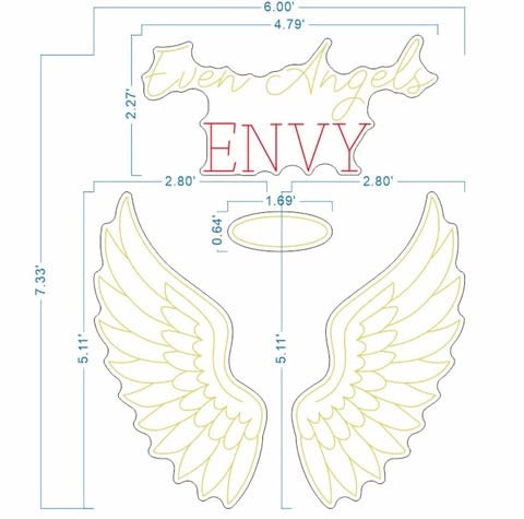 Even Angels ENVY Custom Neon Sign
