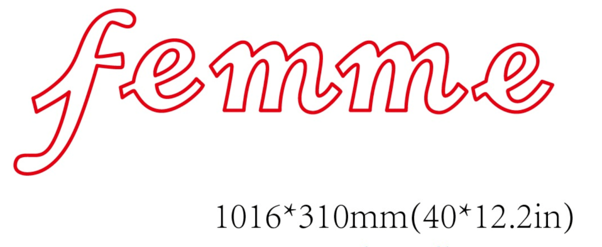 Femme Custom Neon Sign - Light Your Way