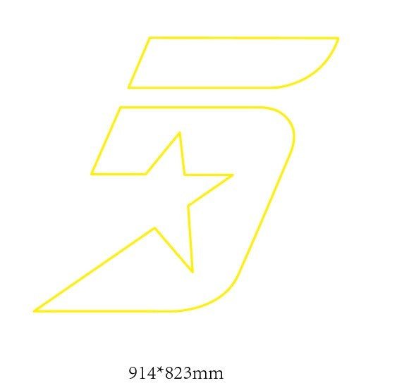 Five Star Custom Neon Sign - Light Your Way