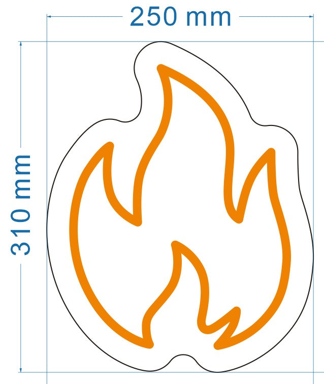 Flame Custom Neon Sign