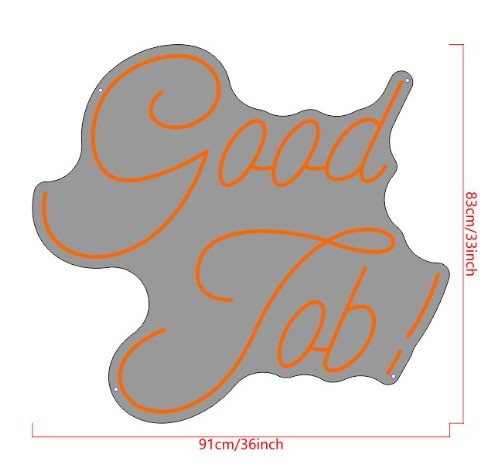 Good Job Custom Neon Sign (Design Option #1)