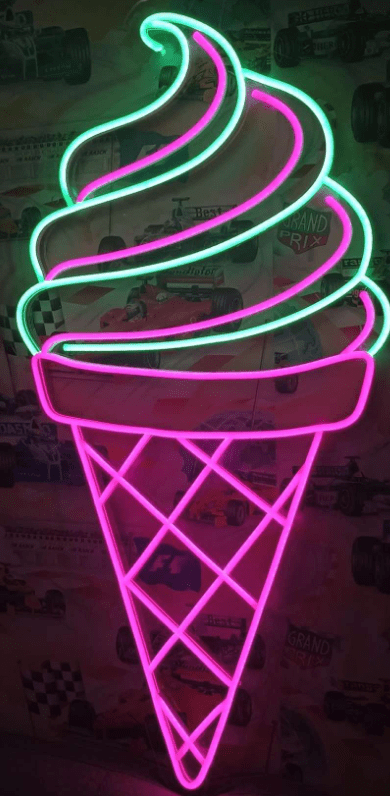 Ice Cream Custom Neon Sign - Light Your Way