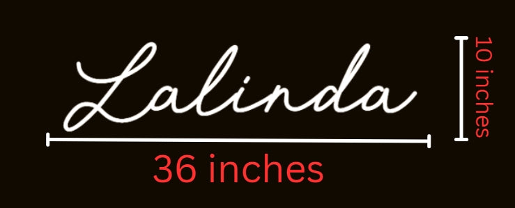 Lalinda Custom Neon Sign (Updated Design)