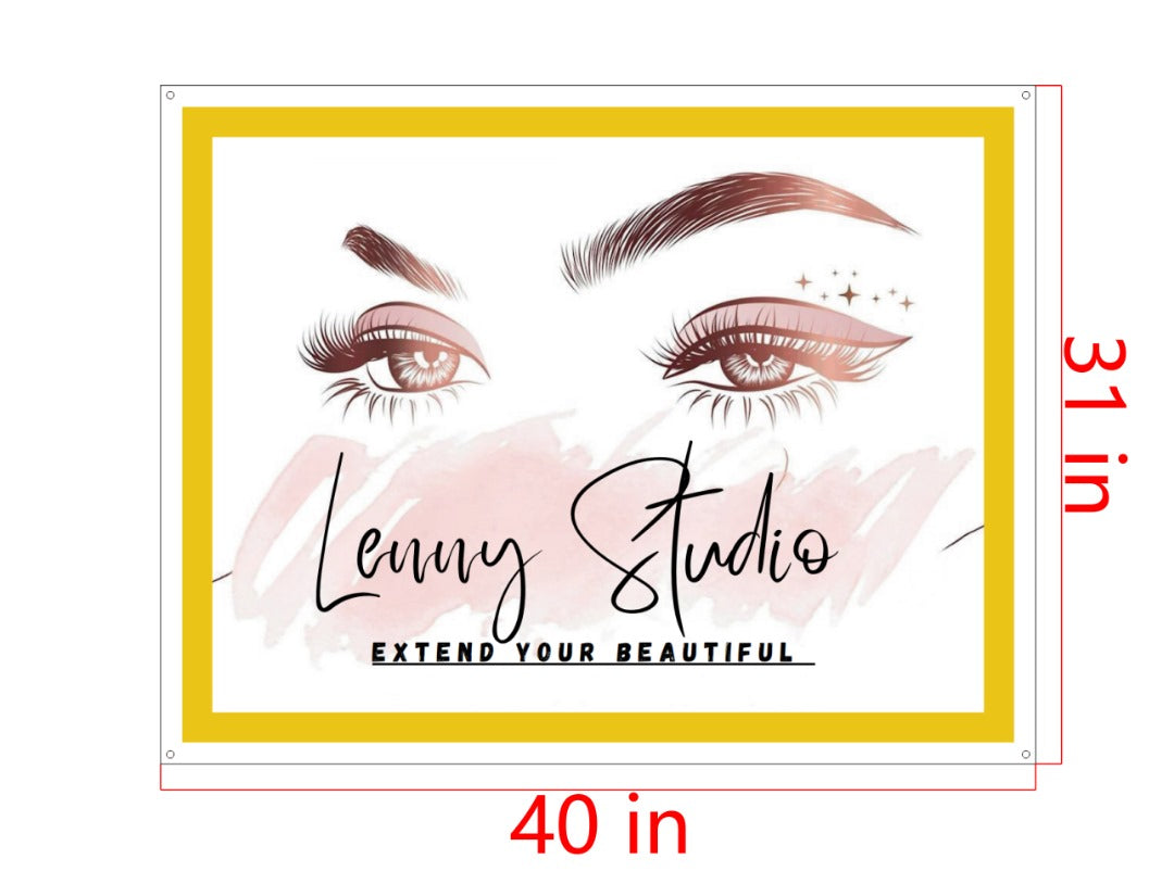 Lenny Studio Custom Acrylic Backlit Sign (Size Option #2)