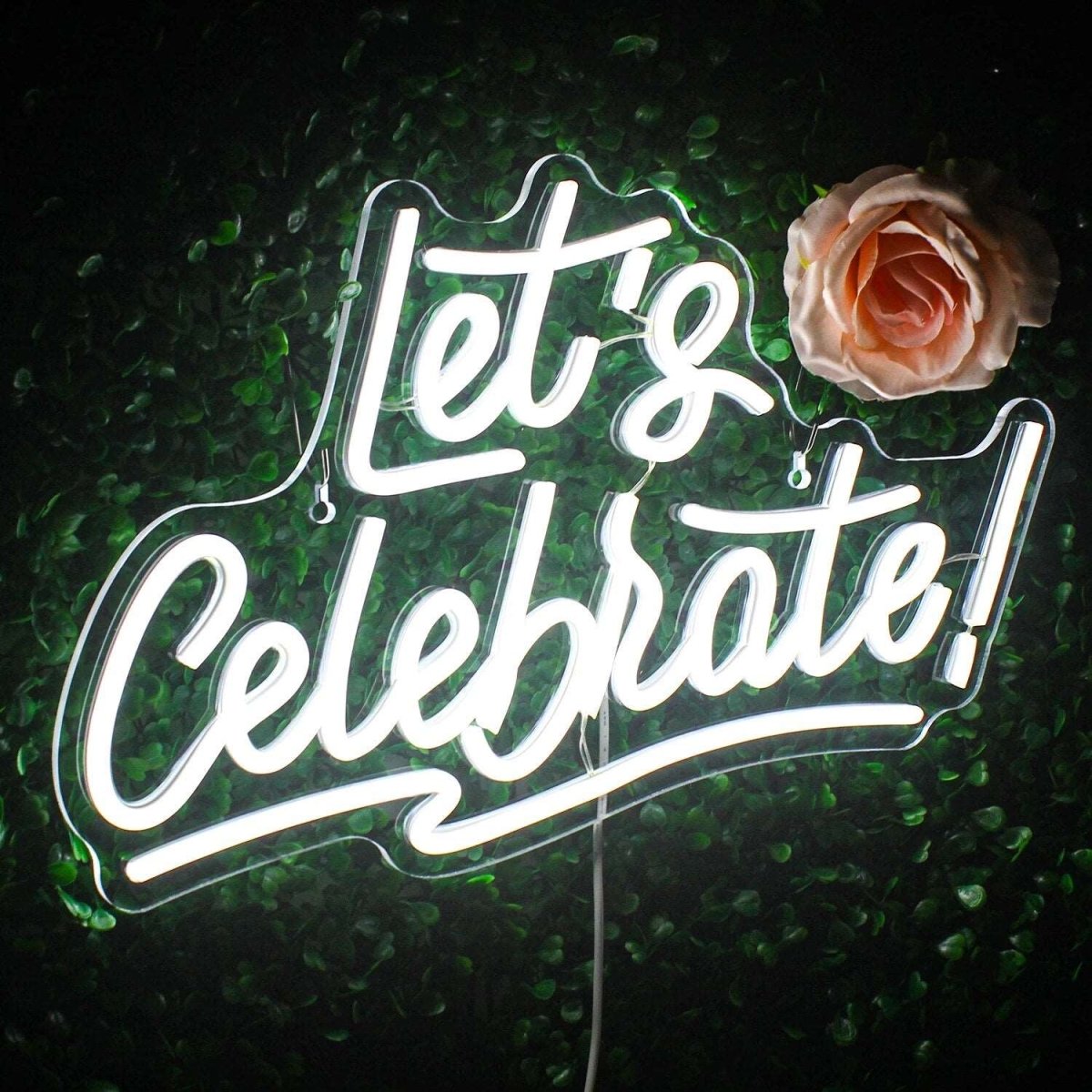"LET'S CELEBRATE" NEON SIGN - Light Your Way