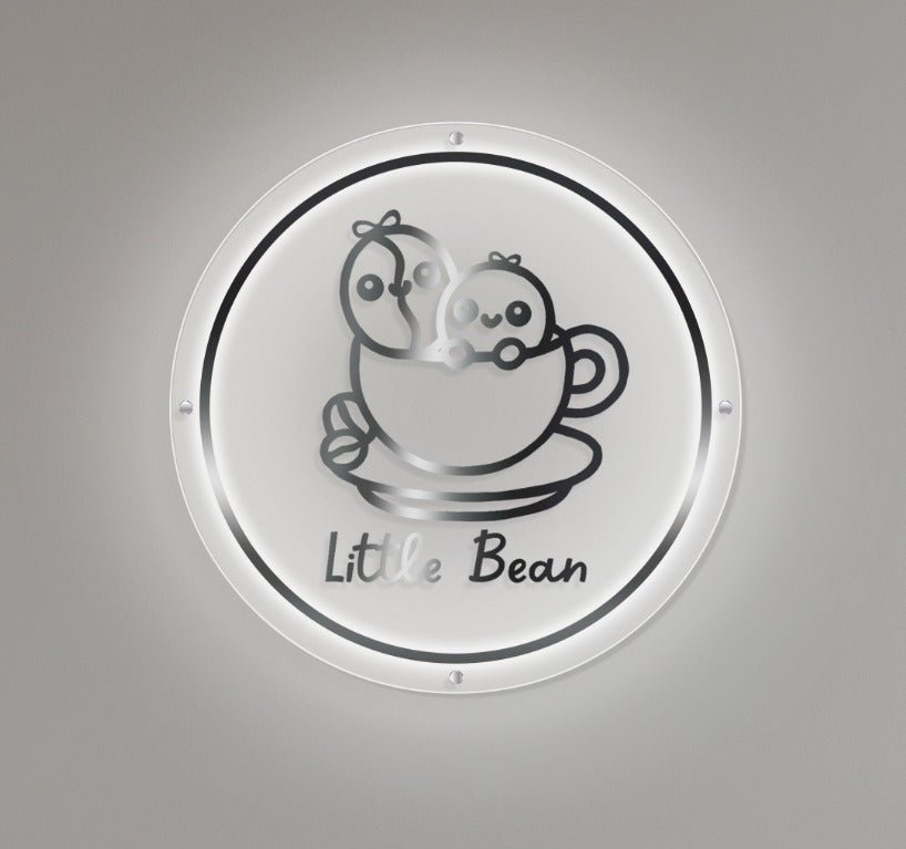 Little Bean Custom Acrylic Backlit Sign (Size Option #1)