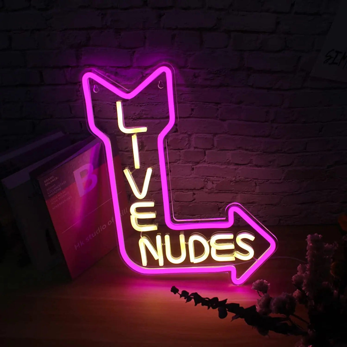 "LIVE NUDES" NEON SIGNS - Light Your Way