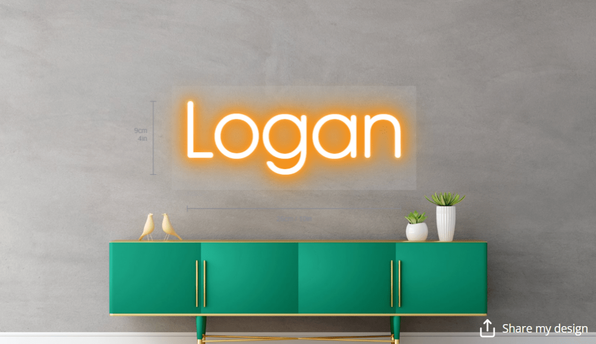 Logan Custom Neon Sign - Light Your Way