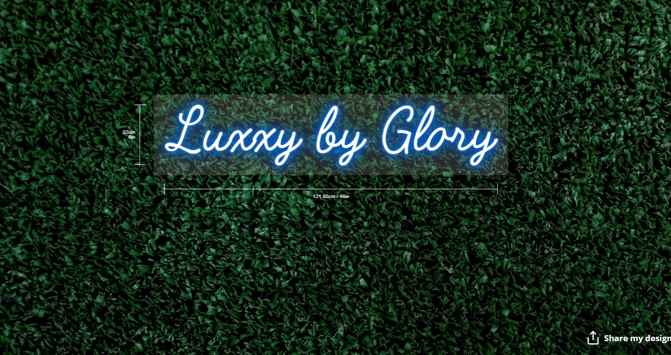 Luxxy By Glory Custom Neon Sign