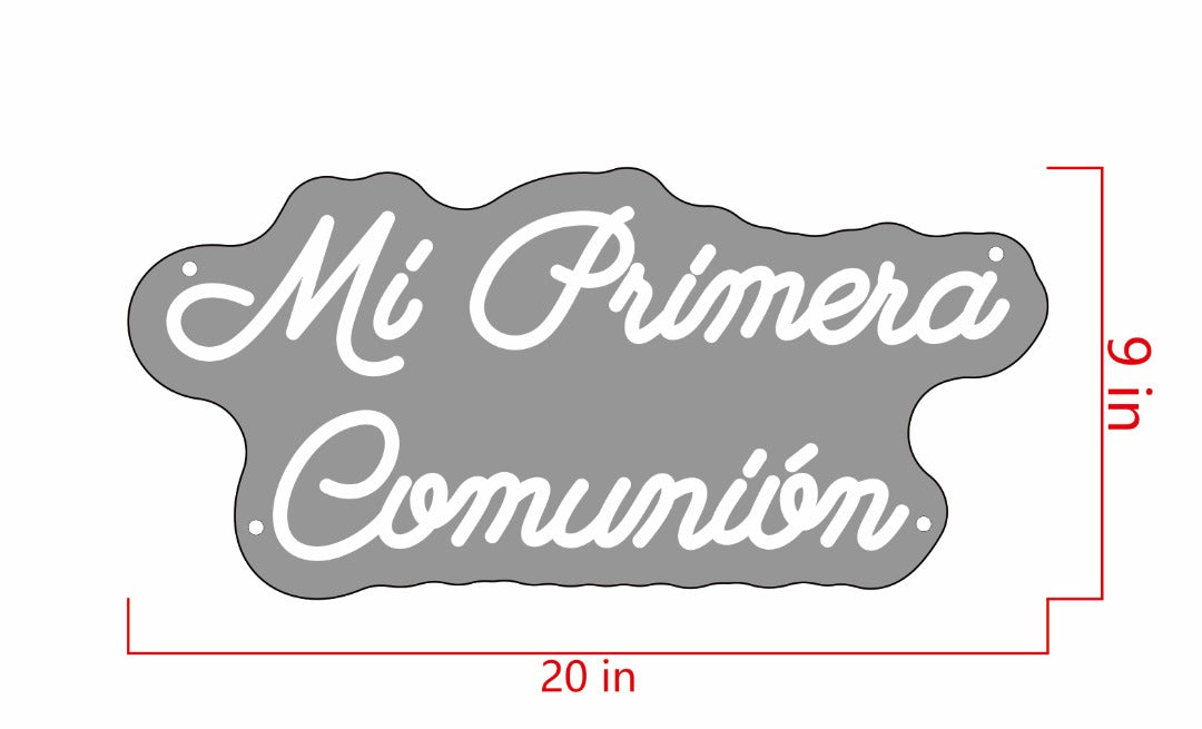 Mi Primeria Comunion Custom Neon Sign