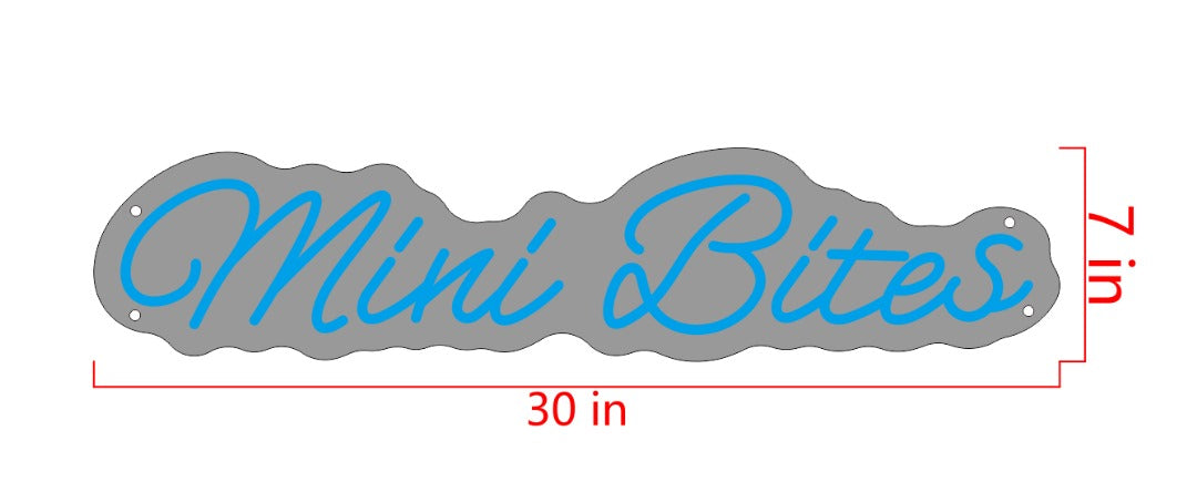Mini Bakes Custom Neon Sign