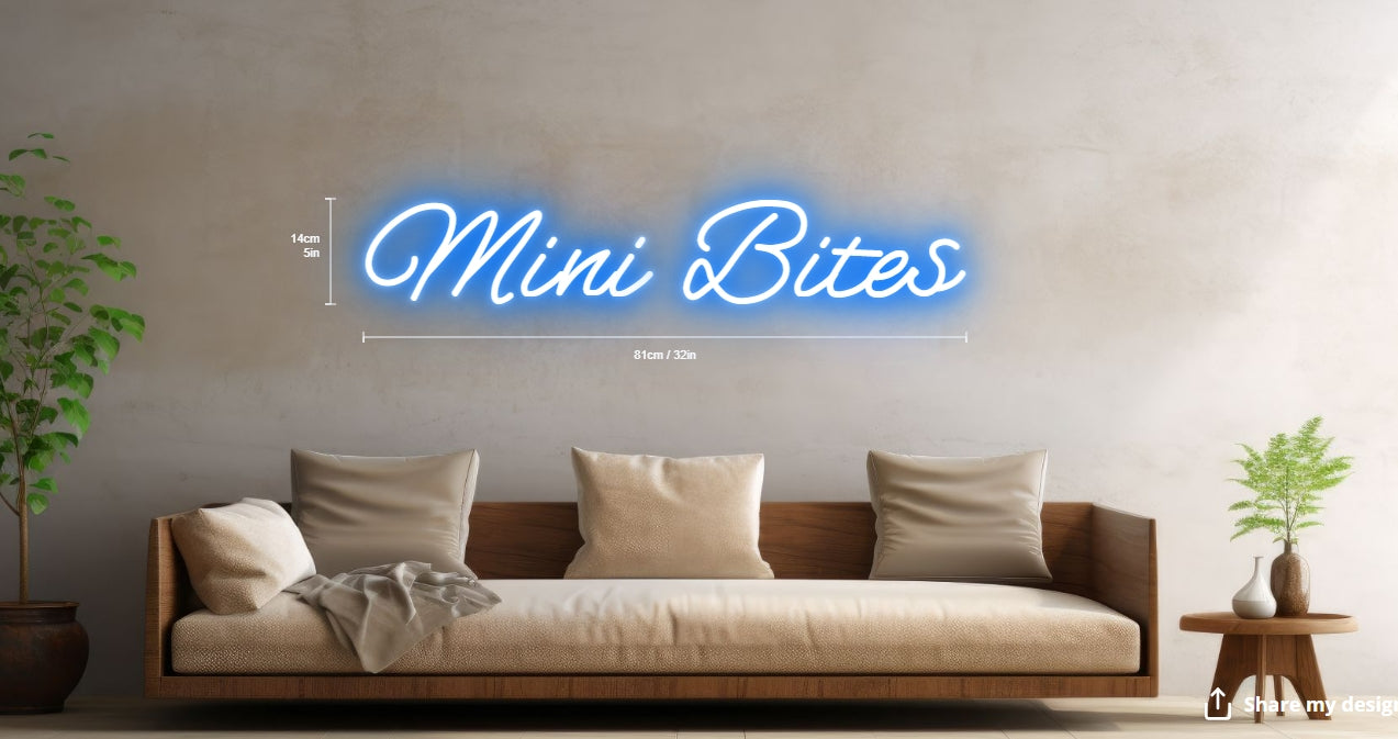 Mini Bakes Custom Neon Sign