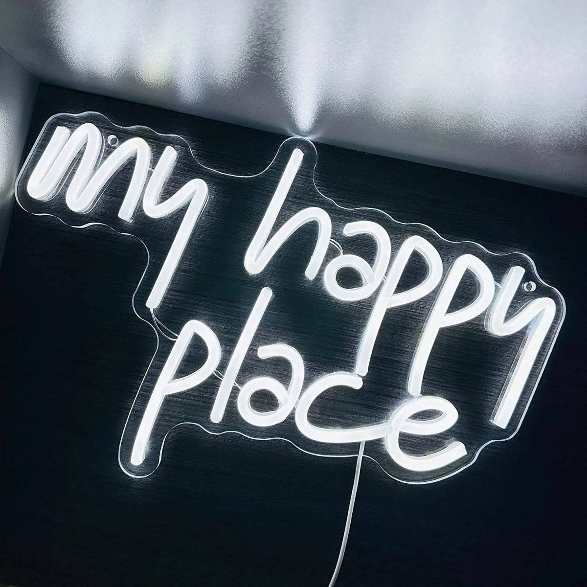 "MY HAPPY PLACE" NEON SIGN - Light Your Way