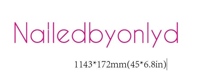 Nailedbyonlyd Custom Neon Sign (Print Font - Size 2) - Light Your Way