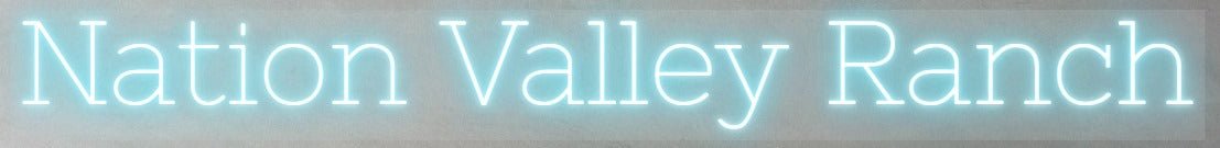 Nation Valley Ranch Custom Neon Sign (Design 2) - Light Your Way