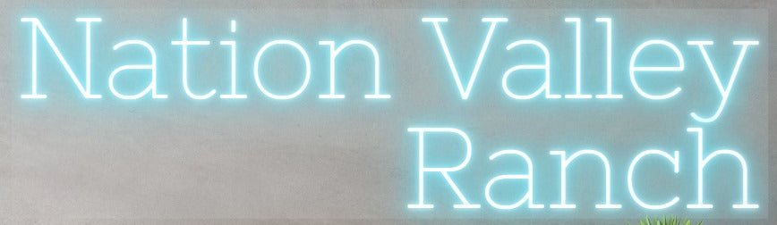 Nation Valley Ranch Custom Neon Sign (Design 3) - Light Your Way