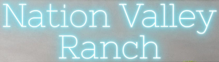 Nation Valley Ranch Custom Neon Sign (Design 4) - Light Your Way