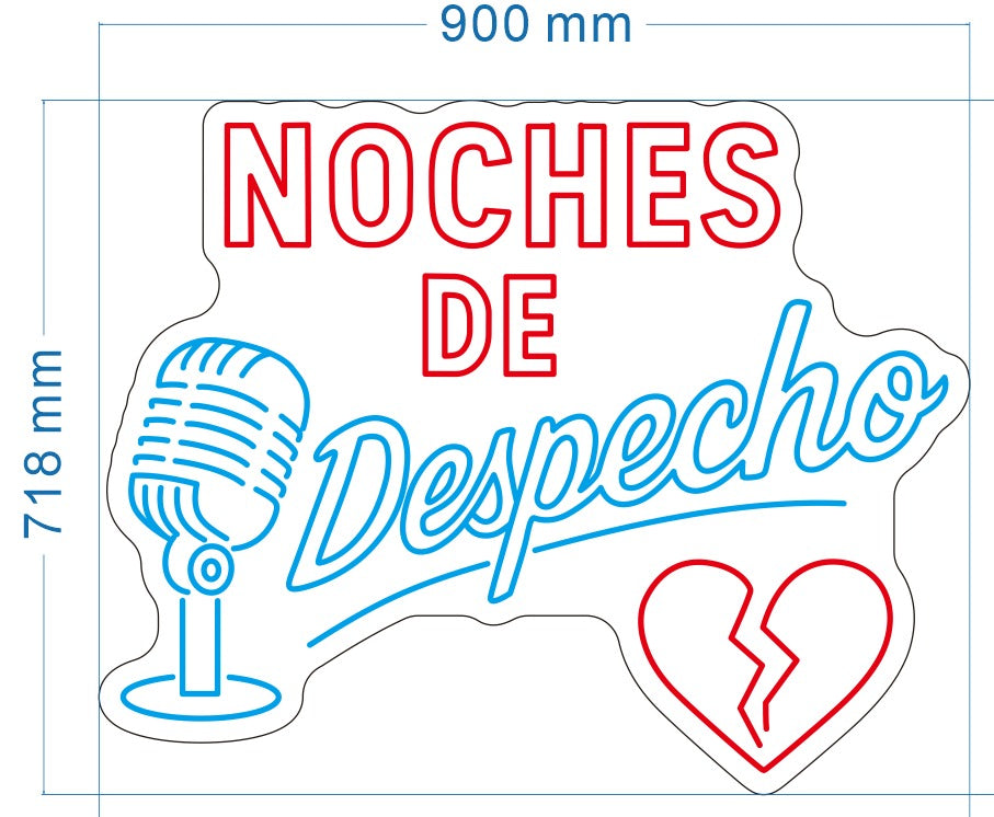 Noches de Despecho Custom Neon Sign